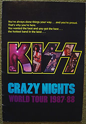 Crazy Nights tourbook front