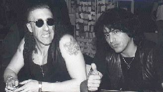 Dee Snider and Eddie Ojeda, signing autographs at the EXPO