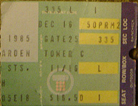 ticket stub 1985