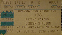 ticket stub 1998